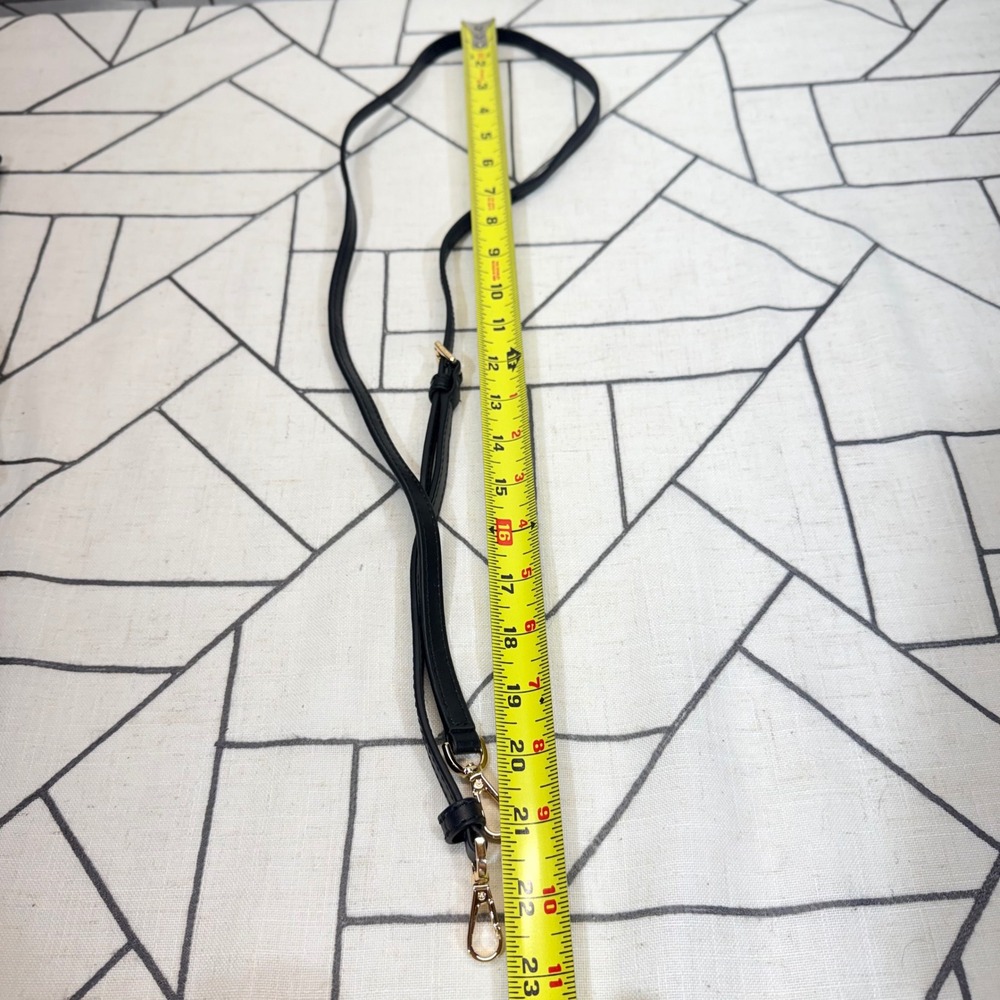 Michael Kors Purse Strap OS Black Gold Hardware Adjustable Crossbody Replacement - Picture 4 of 4